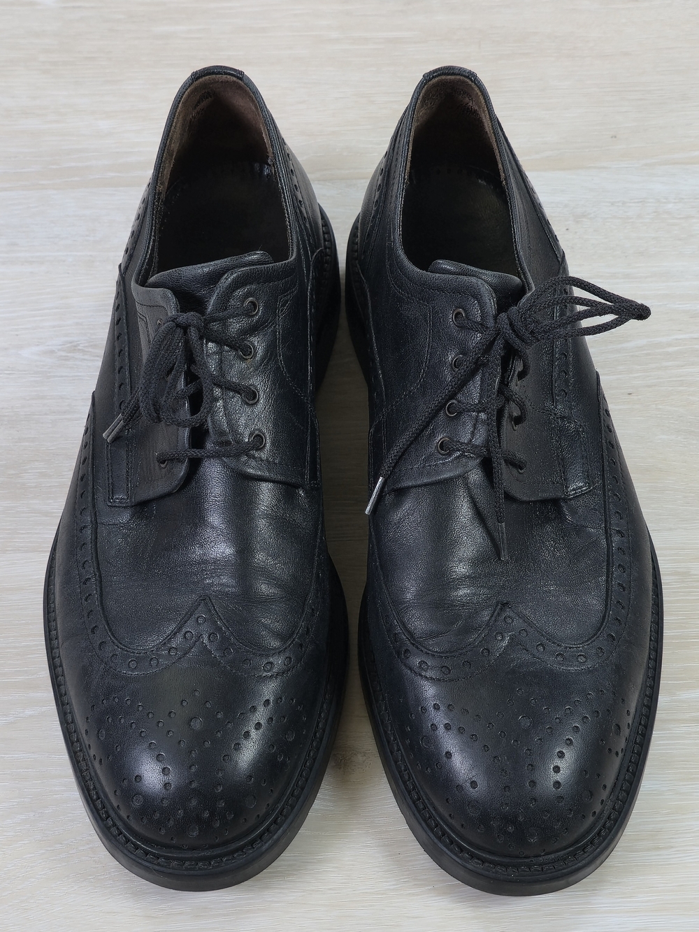 Lloyd Germany Dress Shoes Black Wingtip Mens 41 Or 7.5 Office Old Money Luxury